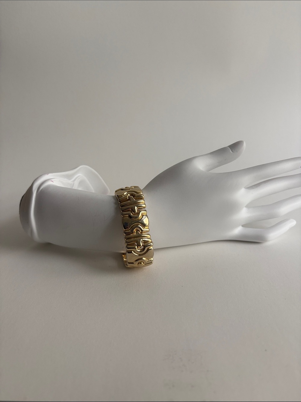 Gold Link Statement Bracelet Bold Chain Elegant Women Jewelry